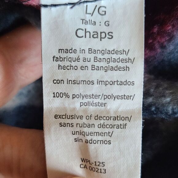 🔥LAST DAY! vintage ralph lauren chaps shacket jacket plaid 1/4 zip mens size L - Picture 5 of 5